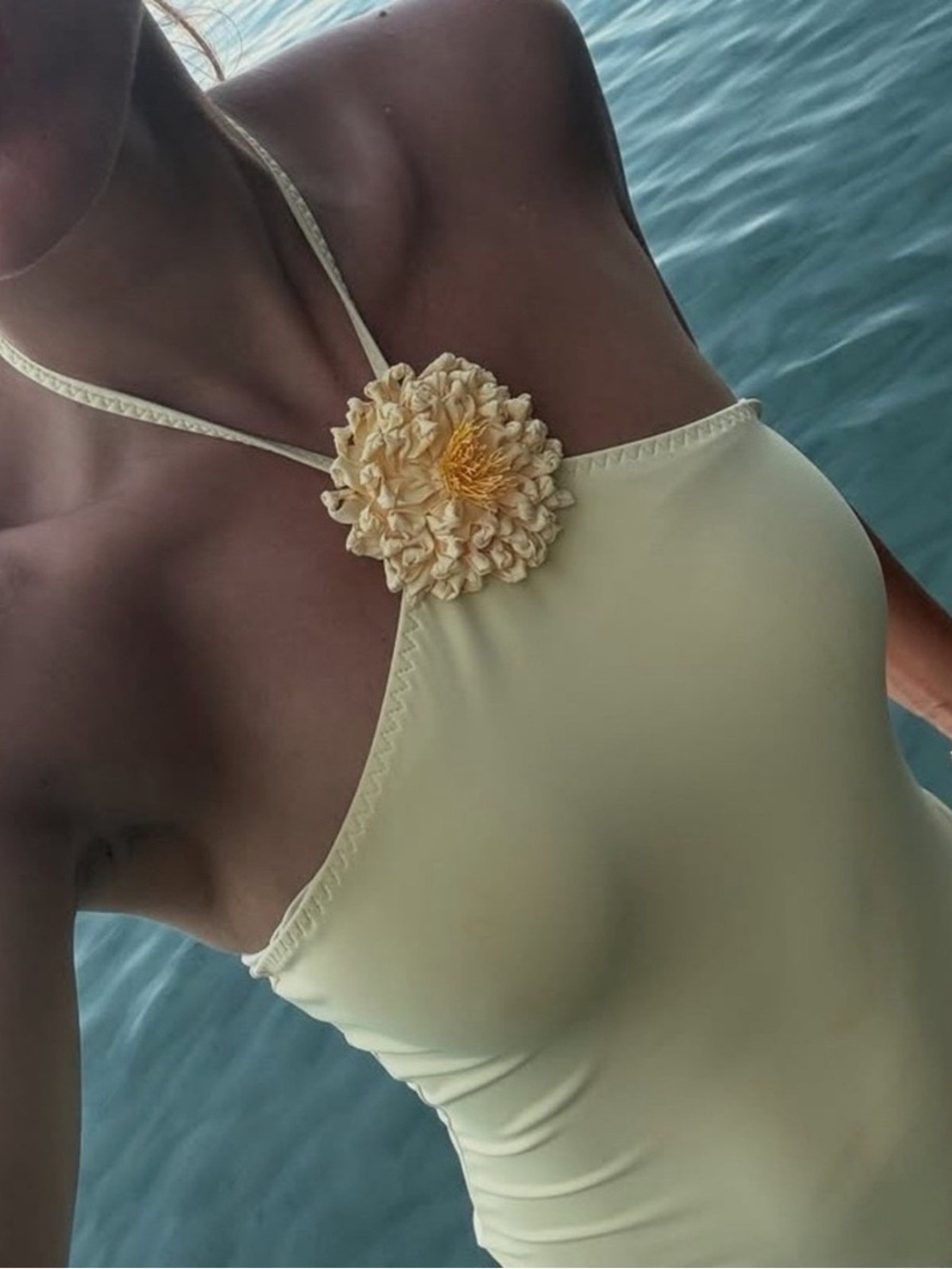 NWT Doen Serafina Maillot Swimsuit in Wild Honeysuckle
